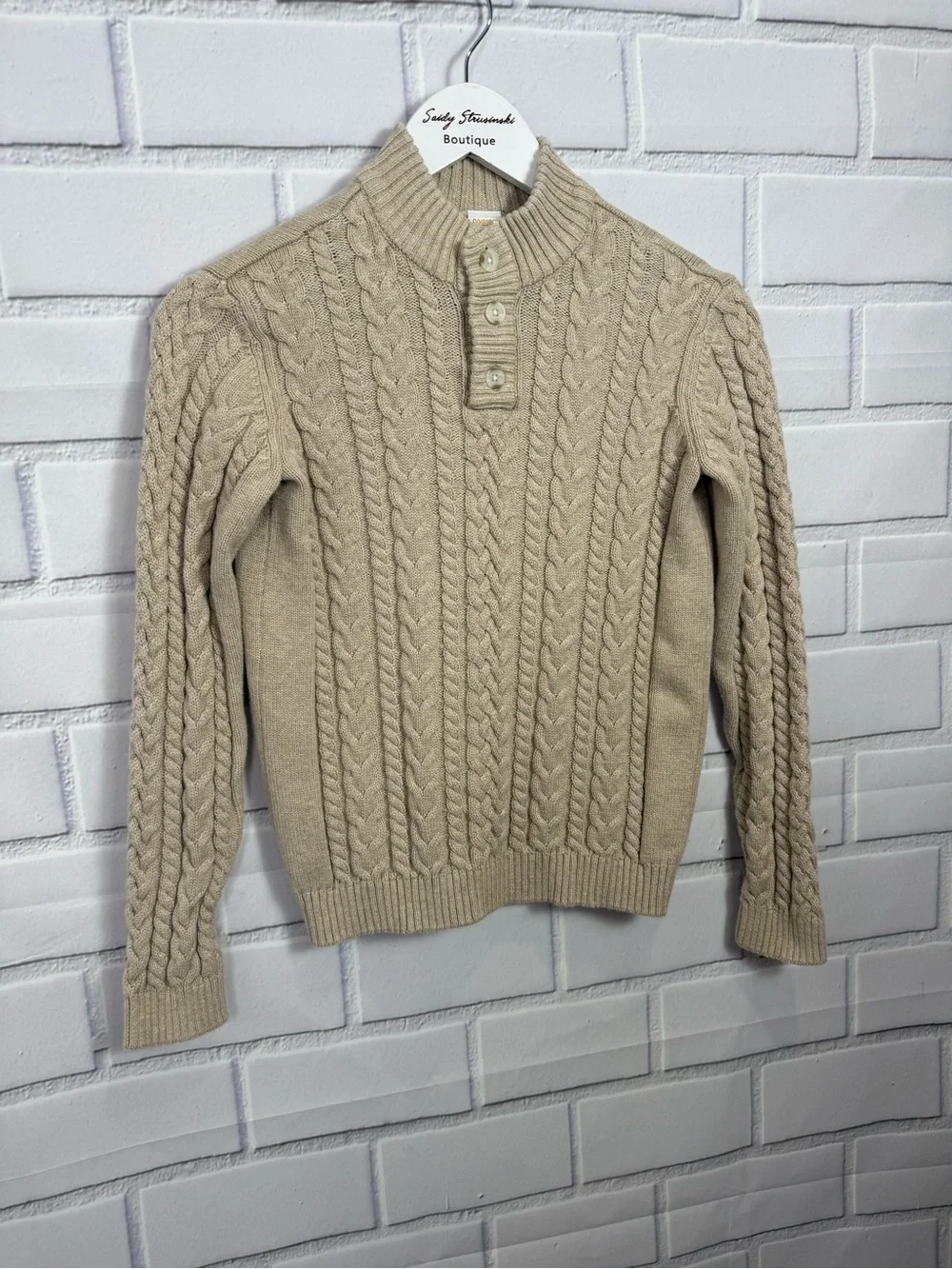 Gymboree Boys Cable Knit beige/tan Sweater – Size 12